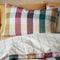 Check bedding in Plum- Reversible Duvet Set