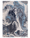 Aurora Ocean Metallic Blue Rug