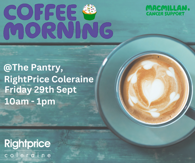RightPrice's Macmillan Coffee Morning 2023