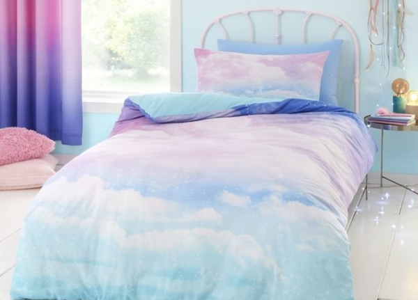 Catherine Lansfield Ombre Rainbow Clouds Bedding set