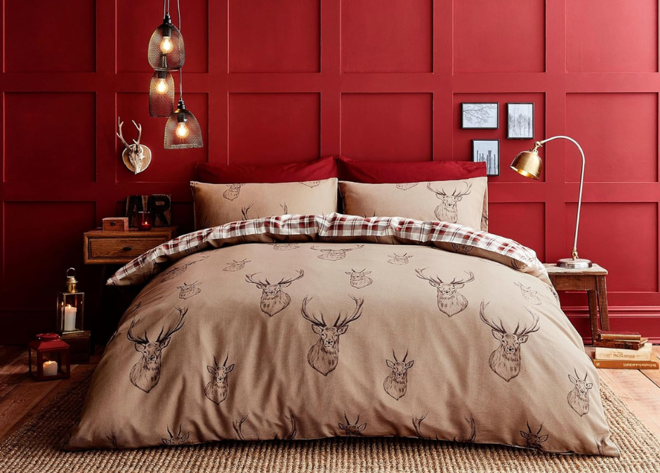 Catherine Lansfield Reversible Stag Bedding Set