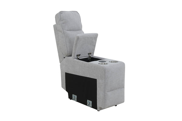 Eloise Console Sectional Grey