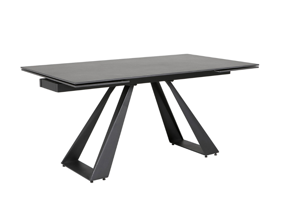 Icarus 1600/2400 Dining Table Black