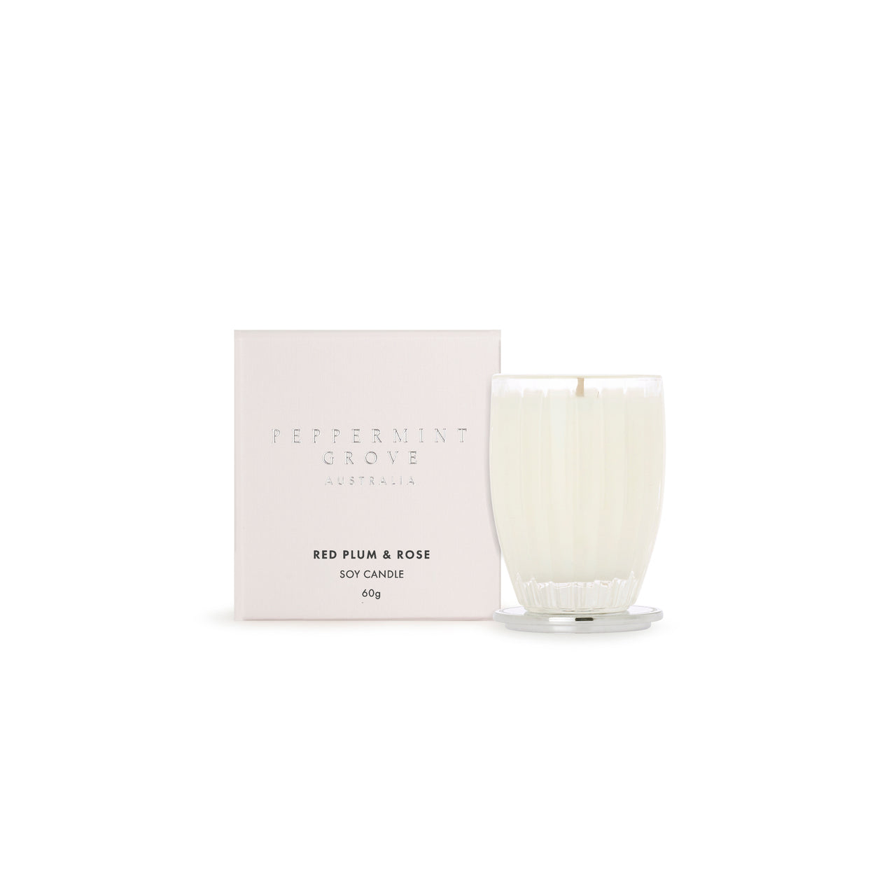 Red Plum & Rose Soy Candle