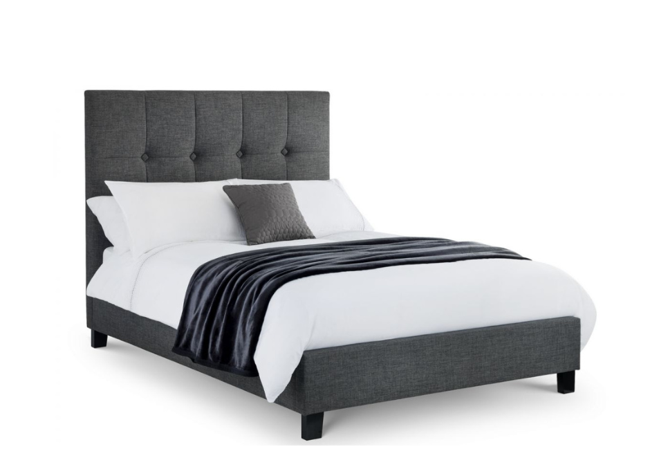 Sorrento High Headboard Bed - Slate Grey