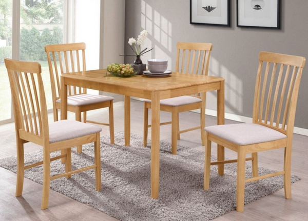 Cologne Fixed Dining Table & 4 Dining Chairs